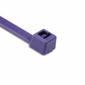 HellermannTyton T50R7C2 Standard Cable Tie, 8" Long, UL Rated, 50lb Tensile Strength, PA66, Purple, 100/pkg