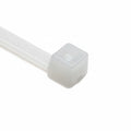 HellermannTyton T50R9VOC2 Flame-Retardant Cable Tie, 8" Long, UL Rated, 50lb Tensile Strength, PA66V0, Natural, 100/pkg