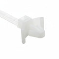 HellermannTyton T50SL6.NN6P Wing Push-Mount Cable Tie, 6.5" Long, 50lb Tensile, PA66, Natural, 500/bag