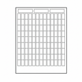 HellermannTyton TAG15J-450 Ink Jet Label, 1.0" x .50", 117 Per Sheet, PET, White, 5000/pkg