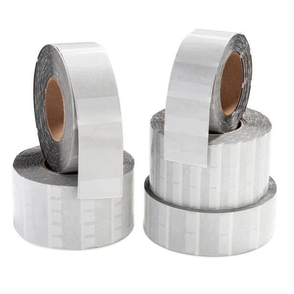 HellermannTyton TAG38T4-100B Thermal Transfer Labels, Self-Laminating, 1.0" x 1.5" x 7.37", 4 Across, VL, White, 1000/roll