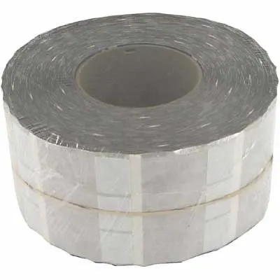 HellermannTyton TAG3T3-100B Thermal Transfer Labels, Self-Laminating, 1.0" x 1.0" x 3.75", 3 Across, VL, White, 3000/roll