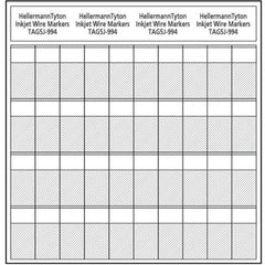 HellermannTyton TAG5J-994 Ink Jet Label, Self-Laminating, .80