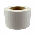 HellermannTyton TAG82T2-822 Thermal Transfer Labels, 1.5" x .25", 2 Across, Polyester, White, 10,000/roll