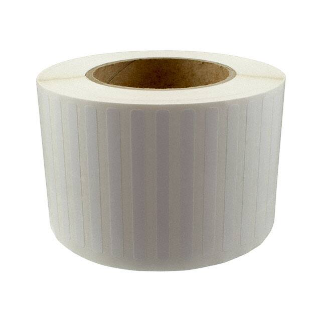 HellermannTyton TAG82T2-822 Thermal Transfer Labels, 1.5" x .25", 2 Across, Polyester, White, 10,000/roll