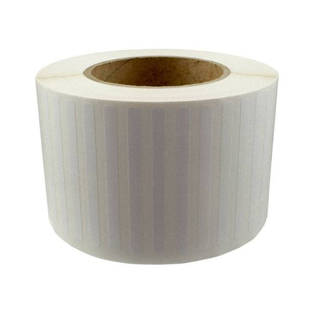 HellermannTyton TAG82T2-822 Thermal Transfer Labels, 1.5" x .25", 2 Across, Polyester, White, 10,000/roll
