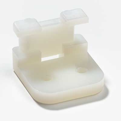 Thomas & Betts TC109 Cable Tie Right-Angle Bundle Support Mounting Base .563x.438" Natural Nylon 6.6 Screw Mounting- #2 Screw For Use with Cable Ties Up to 50 lbs