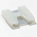 Thomas & Betts TC5342A Cable Tie 2-Way Mounting Base 1x1" Natural Nylon 6.6 Adhesive Mounting- For Use with Cable Ties Up to 50 lbs.
