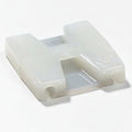 Thomas & Betts TC342A Cable Tie 2-Way Mounting Base 1x1" Natural Nylon 6.6 Adhesive Mounting- For Use with Cable Ties Up to 50 lbs.