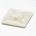 Thomas & Betts TC5344A Cable Tie 4-Way Mounting Base 3/4x3/4" Natural Nylon 6.6 Adhesive/Screw Mounting- #8 Screw For Use with Cable Ties Up to 30 lbs
