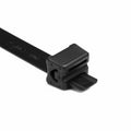 HellermannTyton TELS-13 Extended-Length Tie, POM, Black, 10-13.5" straps and 10 heads/pkg