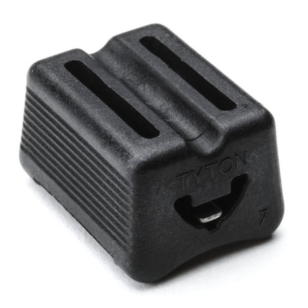 HellermannTyton TELS-H Extended-Length Tie Heads, POM, Black, 25/pkg