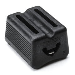 HellermannTyton TELS-H Extended-Length Tie Heads, POM, Black, 25/pkg