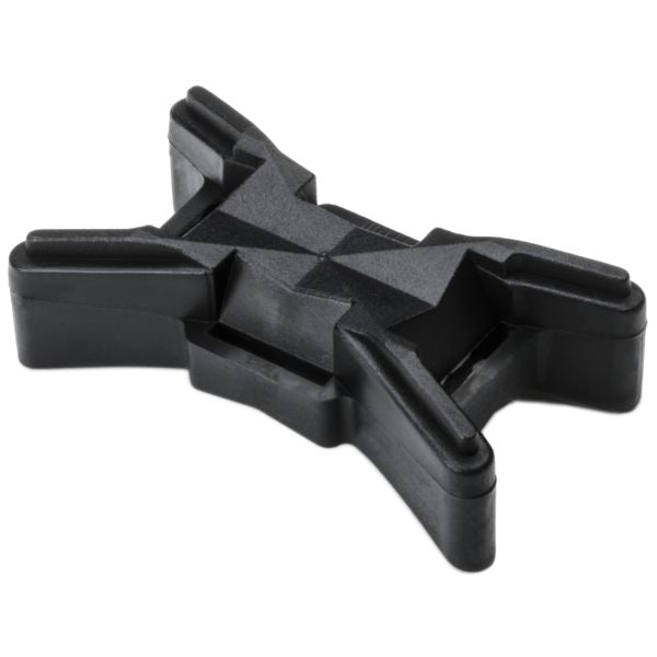 HellermannTyton TELS-SPK2 Extended-Length Tie Spacer, PP, Black, 50/pkg
