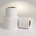 HellermannTyton TAG35T2-250 Thermal Transfer Labels, 2.0" x .38", 2 Across, Cloth, White, 10,000/roll