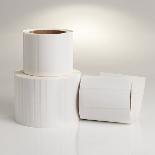 HellermannTyton TAGPP1T6-82210M Thermal Transfer Labels, .63" x .334", 6 Across, Polyester, White, 1000/roll