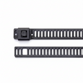 11" 150lb Black Polyester Coated 316 Stainless Steel Ladder Cable Ties 100/bag Part #SSPC11-LD-Ladder-C