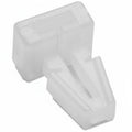 HellermannTyton TM1SF9M4 Push-Button Cable Tie Mount, .25" Hole, .13" Max Panel, .2" Max Tie Width, PA66, Natural, 1000/pkg