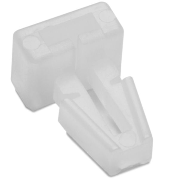 HellermannTyton TM1SF9M4 Push-Button Cable Tie Mount, .25" Hole, .13" Max Panel, .2" Max Tie Width, PA66, Natural, 1000/pkg