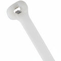 Thomas & Betts TY232MFR 8" 18lb Flame Retardant White Cable Ties with Stainless Steel Locking Device 1,000/Bag