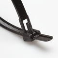 6" 50lb Black Trigger Releasable Cable Ties 100/bag Part #RT6-50-0C-.30
