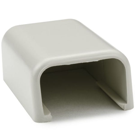HellermannTyton TSR1FW-36 End Cap, 3/4", PVC, Office White, 1/bag