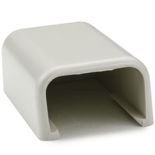 HellermannTyton TSR1FW-36 End Cap, 3/4", PVC, Office White, 1/bag