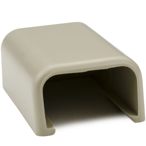 HellermannTyton TSR1I-36 End Cap, 3/4", PVC, Ivory, 10/bag