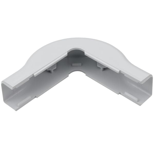 HellermannTyton TSR1W-29-1 External Corner Cover, 3/4", 1" Bend Radius, PVC, White, 1/bag