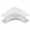 HellermannTyton TSR1W-33 Internal Corner Cover, 3/4", 1" Bend Radius, PVC, White, 1/bag