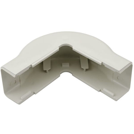 HellermannTyton TSR2FW-29-1 External Corner Cover, 1-1/4", 1" Bend Radius, PVC, Office White, 10/bag