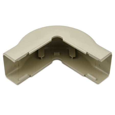 HellermannTyton TSR2I-29-1 External Corner Cover, 1-1/4", 1" Bend Radius, PVC, Ivory, 1/bag