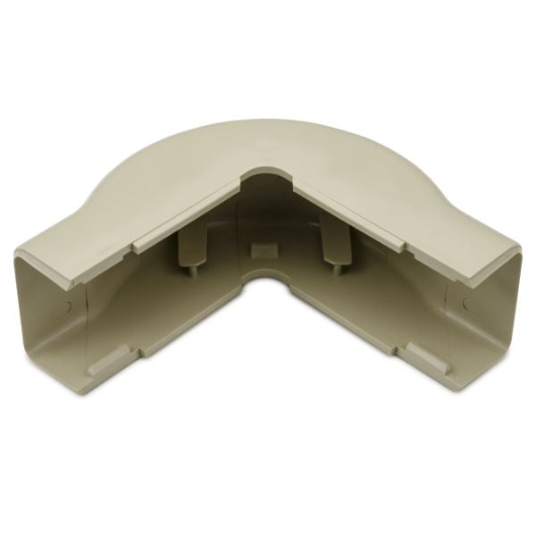 HellermannTyton TSR2I-29-1 External Corner Cover, 1-1/4", 1" Bend Radius, PVC, Ivory, 1/bag