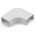 HellermannTyton TSR2W-25-1 Elbow Cover, 1-1/4", 1" Bend Radius, PVC, White, 1/bag