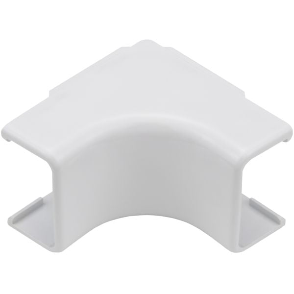 HellermannTyton TSR2W-33-1 Internal Corner Cover, 1-1/4", 1" Bend Radius, PVC, White, 10/bag