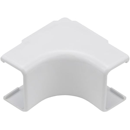 HellermannTyton TSR2W-33-1 Internal Corner Cover, 1-1/4", 1" Bend Radius, PVC, White, 10/bag