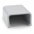HellermannTyton TSR2W-36 End Cap, 1-1/4", PVC, White, 1/bag