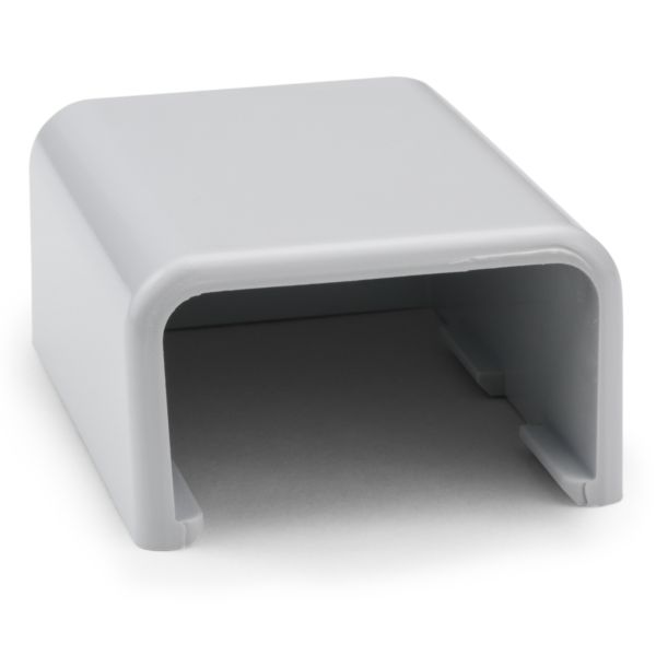 HellermannTyton TSR2W-36 End Cap, 1-1/4", PVC, White, 1/bag