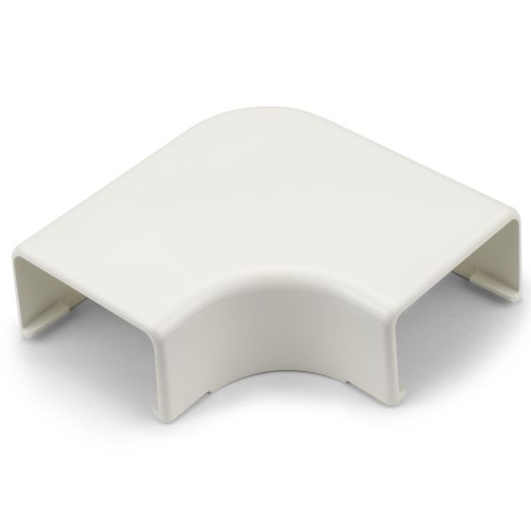 HellermannTyton TSR3FW-25-1 Elbow Cover, 1-3/4", 1" Bend Radius, PVC, Office White, 1/bag