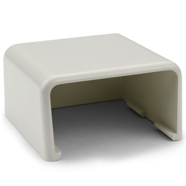 HellermannTyton TSR3FW-36 End Cap, 1-3/4", PVC, Office White, 1/bag