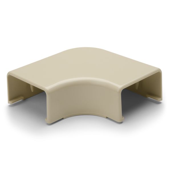 HellermannTyton TSR3I-25-1 Elbow Cover, 1-3/4", 1" Bend Radius, PVC, Ivory, 10/bag