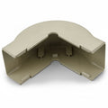 HellermannTyton TSR3I-29-1 External Corner Cover, 1-3/4", 1" Bend Radius, PVC, Ivory, 1/bag