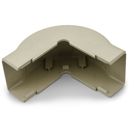 HellermannTyton TSR3I-29-1 External Corner Cover, 1-3/4", 1" Bend Radius, PVC, Ivory, 1/bag