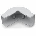 HellermannTyton TSR3W-29-1 External Corner Cover, 1-3/4", 1" Bend Radius, PVC, White, 1/bag