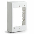 HellermannTyton TSRFW-JB1 Single Gang Junction Box, 1-1/4" Deep, PVC, Office White, 1/bag
