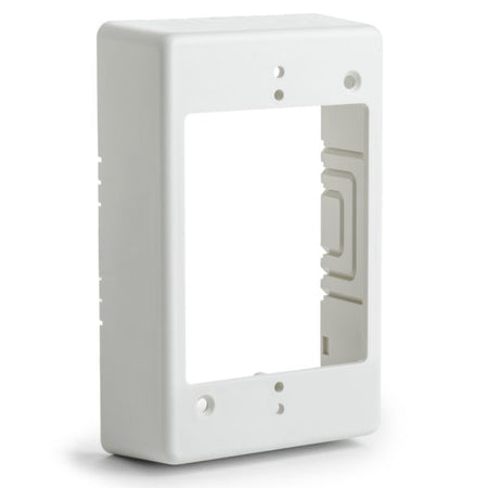 HellermannTyton TSRFW-JB1 Single Gang Junction Box, 1-1/4" Deep, PVC, Office White, 1/bag