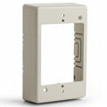 HellermannTyton TSRI-JB1 Single Gang Junction Box, 1-1/4" Deep, PVC, Ivory, 1/bag