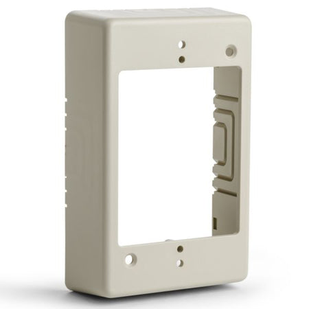 HellermannTyton TSRI-JB1 Single Gang Junction Box, 1-1/4" Deep, PVC, Ivory, 1/bag