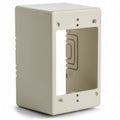 HellermannTyton TSRI-JB3 Single Gang Junction Box, 2.77" Deep, PVC, Ivory, 1/bag