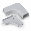 HellermannTyton TSRP1W-25-1 Elbow Cover, 3/4", 1" Bend Radius, PVC, White, 1/bag